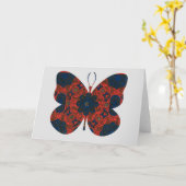 Boterfly Floral Kaart Series 3 (Gele Bloem)