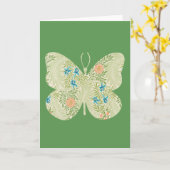 Boterfly Floral Kaart Series 6 (Gele Bloem)