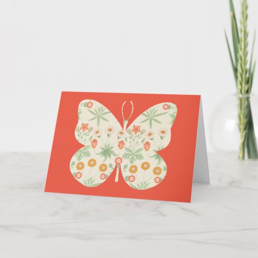 Boterfly  Floral Kaart Series 9 (Voorkant)