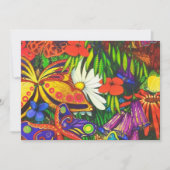 Boterfly Floral Natural Gold Metallic Aankondiging (Voorkant)