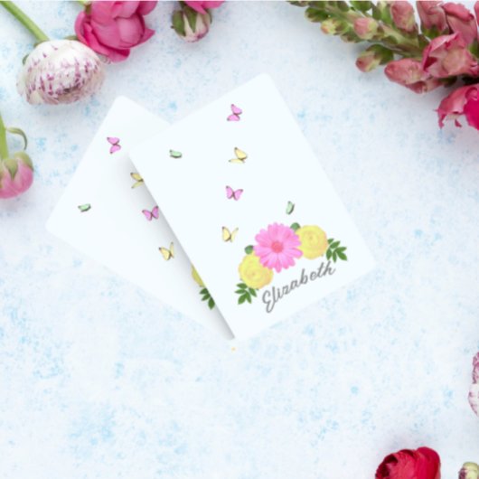 Boterfly Floral Pokerkaarten