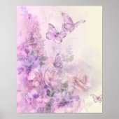 Boterfly Floral Poster (Voorkant)