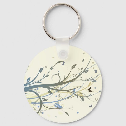 Boterfly Floral Sleutelhanger (Achterkant)