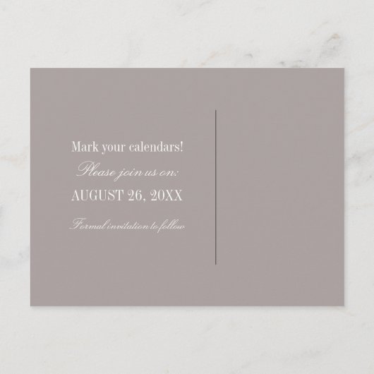 Boterfly Floral Sparen het Briefkaart van de Datum (Achterkant)