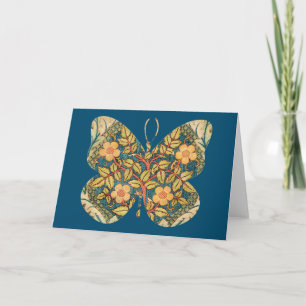 Boterfly  Floral Tapestry Kaart Series 10