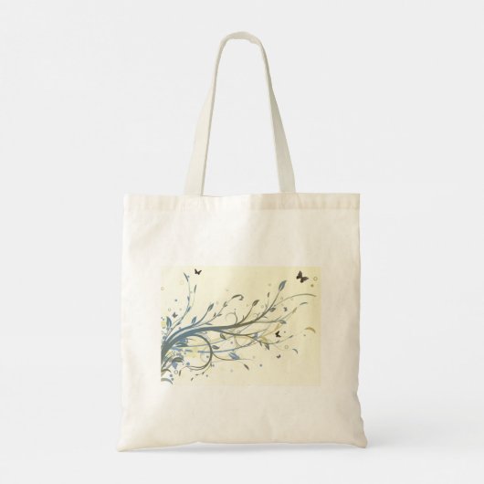 Boterfly Floral Tote Bag (Achterkant)