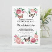 Boterfly Florals Shower by Mail Long Distance Kaart (Staand voorkant)