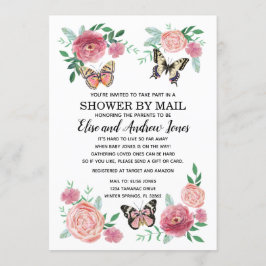Boterfly Florals Shower by Mail Long Distance Kaart