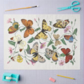 Boterfly Flowers Moths  Rustic Decoupaging Tissuepapier (Craft)