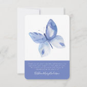 Boterfly foto sympathie bedankkaart (Voorkant)