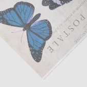 Boterfly Franse carte Postale ontkoppeling Tissuepapier (Detail)