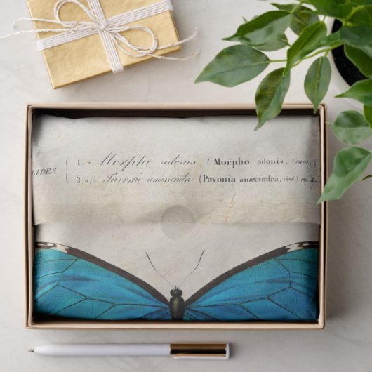 Boterfly  Franse carte Postale ontkoppeling Tissuepapier (Geschenk)