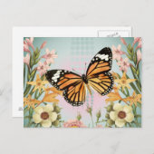 Boterfly Garden-briefkaart Briefkaart (Voorkant / Achterkant)