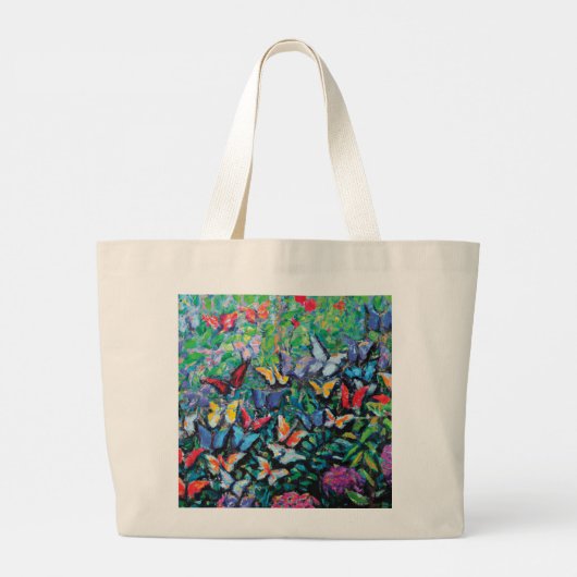 Boterfly Garden Canvas tas (Achterkant)