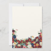 Boterfly Garden Colorful Floral Quinceanera Kaart (Achterkant)