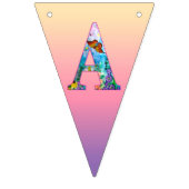 Boterfly Garden Happy Birthday Bunting Flags Vlaggetjes (Derde vlag)