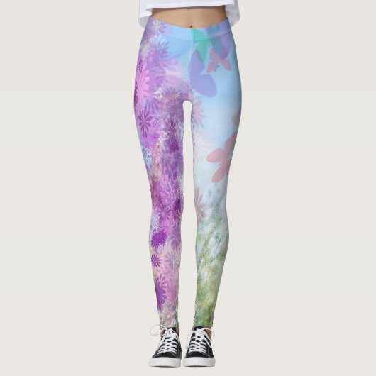 Boterfly Garden Leggings vrouwen (Voorkant)