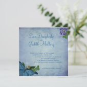 Boterfly Garden Wedding Invitation Kaart (Staand voorkant)