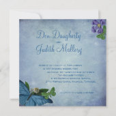 Boterfly Garden Wedding Invitation Kaart (Voorkant)
