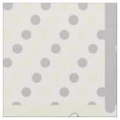 Boterfly Geel Gray Polka Dots Stof (Close Up)