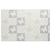 Boterfly Geel Gray Polka Dots Stof (Fat Quarter)