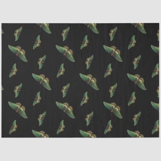 Boterfly Green Vintage Decopage Tissuepapier (Voorkant)