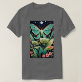 Boterfly Grunge Fairycore Aesthetic Luna Moth Mus T-shirt (Design voorkant)