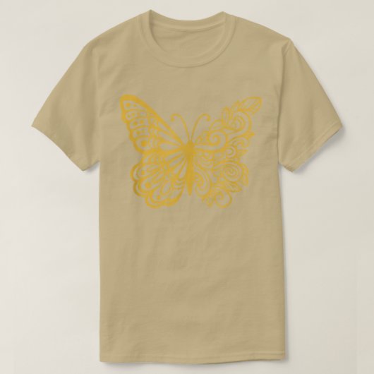 Boterfly Grunge Fairycore Aesthetic Ornamental Go T-shirt (Design voorkant)