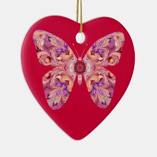 Boterfly Heart Shaped Ornament (Rechts)