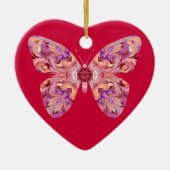 Boterfly Heart Shaped Ornament (Voorkant)