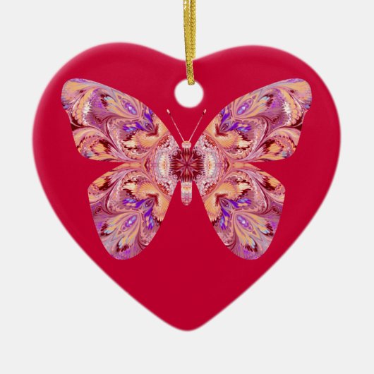 Boterfly Heart Shaped Ornament (Voorkant)