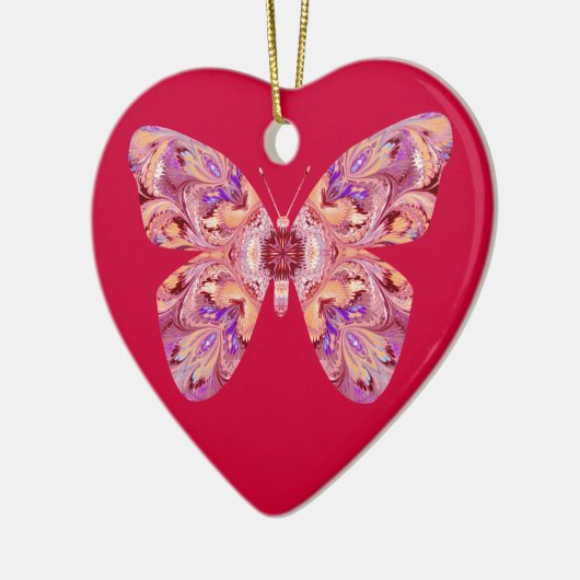 Boterfly Heart Shaped Ornament (Links)