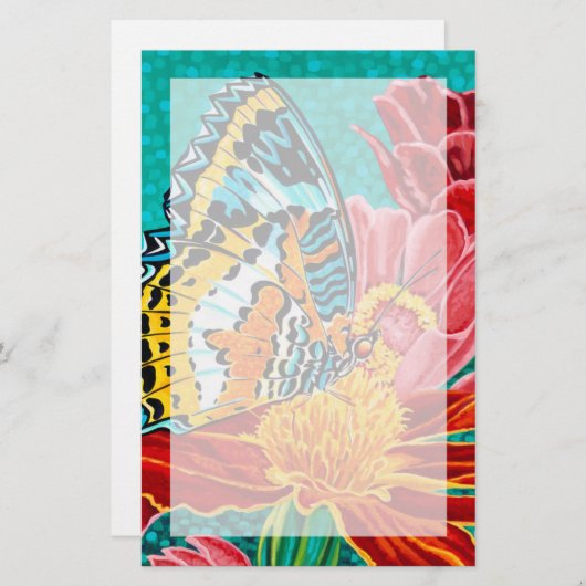 Boterfly I Briefpapier (Voorkant / Achterkant)