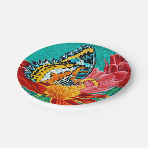 Boterfly I Papieren Bordje