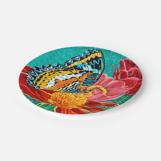 Boterfly I Papieren Bordje (Gekanteld)