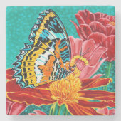 Boterfly I Stenen Onderzetter (Voorkant)