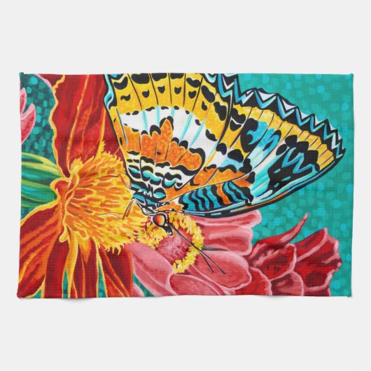 Boterfly I Theedoek (Horizontaal)