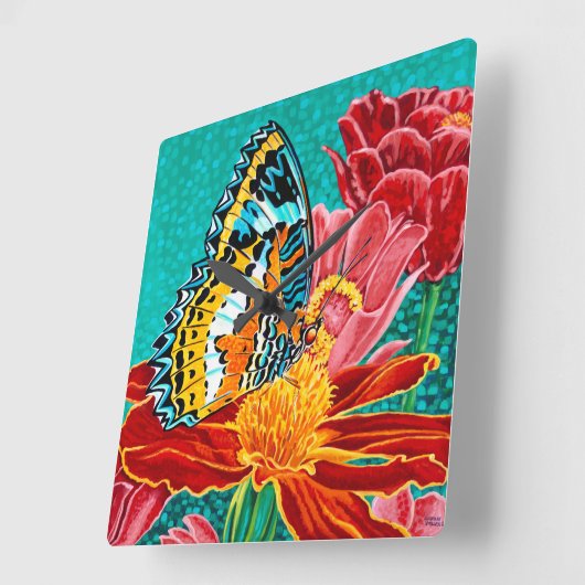 Boterfly I Vierkante Klok (Hoek)