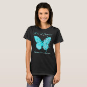 Boterfly I'm a Survivor Ovarian Cancer Awareness T-shirt (Voorkant volledig)