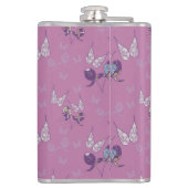 Boterfly Joy Flask (Paars) Heupfles (Achterkant)