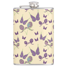 Boterfly Joy in Cream Flask Heupfles