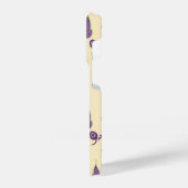 Boterfly Joy in Cream iPhone 14 Pro Hoesje Monogra (Linkerkant)