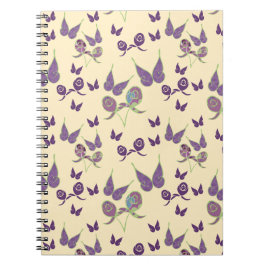 Boterfly Joy in Cream Spiral Bound Notitieboek