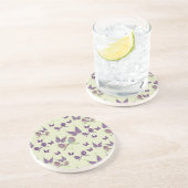 Boterfly Joy in het Onderzetter van Cream Sandston (Zijkant)