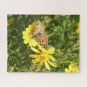 Boterfly kleurige ventilator Puzzle Legpuzzel (Horizontaal)