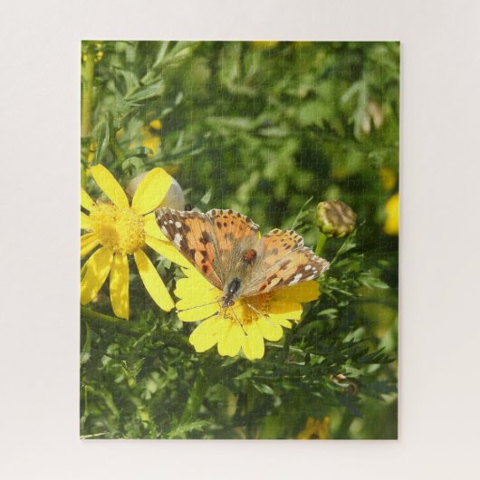 Boterfly kleurige ventilator Puzzle Legpuzzel (Verticaal)