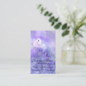 Boterfly Lavender Floral Essential Oils Visitekaartje (Staand voorkant)