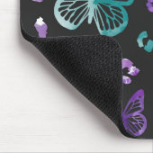 Boterfly Leopard Paars Black Muismat (Hoek)