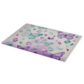 Boterfly Leopard Paars White Snijplank (Hoek)