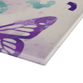Boterfly Leopard Paars White Snijplank (Hoek)